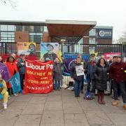 MP Diane Abbott joined a NEU strike