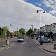 The car hit the boy in Kingsland Road