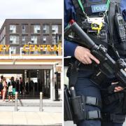 Armed police were called to Hackney Central after a stabbing