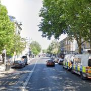 A police vehicle hit a man in Stoke Newington High Street near the police station