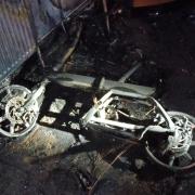 A man was taken to hospital after an off charged e-bike caught fire in Dalston