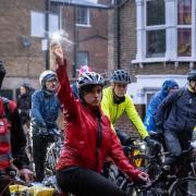 A protest cycle ride took place on Wednesday (October 18)