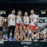 Joshua Al-chamaa celebrates being part of the 'Fittest Team on Earth' at the 2023 CrossFit Games. Image: @CrossFitGames