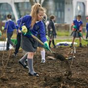 Planting a tree for her generation's future