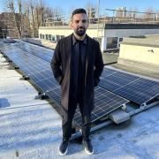 Cllr Mete Coban said the new solar panels 'will cut bills for council tenants'