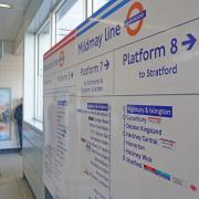 A new Mildmay line sign was unveiled at Highbury and Islington station this morning (February 15)