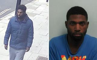 Sanchez Edwards pictured the day he went missing (left) and in 2015 (right)