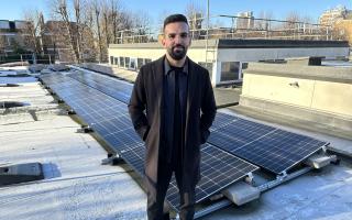 Cllr Mete Coban said the new solar panels 'will cut bills for council tenants'