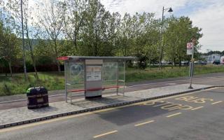 The graffiti was found at this bus stop near Lea Bridge Station